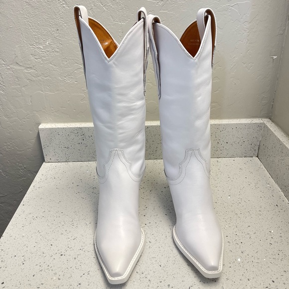 JEFFREY CAMPBELL Floured Western Boot in White Size 7 - Picture 7 of 11